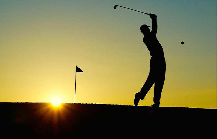 Golf Sunset Golf Sunset