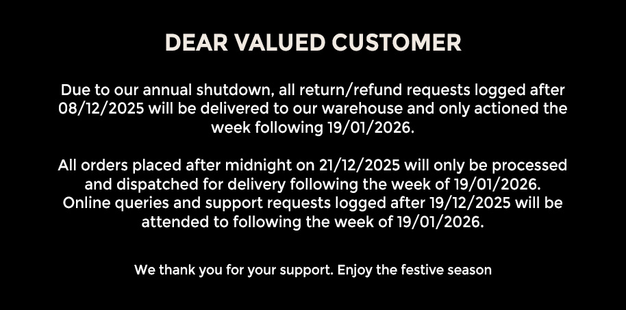 CAT Footwear South Africa December Shutdown Notice